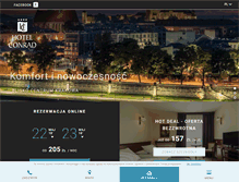 Tablet Screenshot of conradhotel.pl